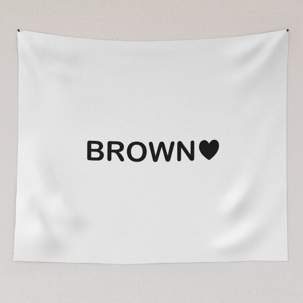 Item preview, Brown Name – Minimalist Heart Design designed and sold by ColorNestStudio.
