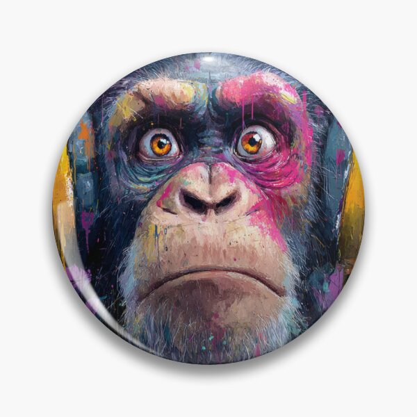 Item preview, Stylish Dj Monkey Thinker Surprised Ape With Headphones designed and sold by GrinGalore.