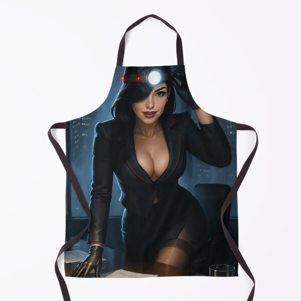 Item preview, Cassandra Kaine headlamp black suit office rain designed and sold by CathryneDelamort.