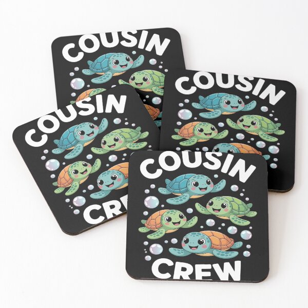 Item preview, Cousin Crew Sea Turtle Lovers World Turtle Day Party Squad designed and sold by FluoroWave.