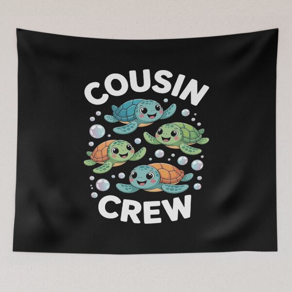 Item preview, Cousin Crew Sea Turtle Lovers World Turtle Day Party Squad designed and sold by FluoroWave.