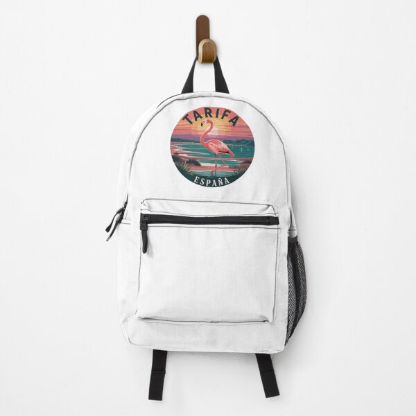 Item preview, Tarifa Spain Flamingo Sunset Windsurf Illustration designed and sold by CircinusStore.