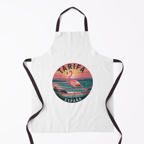 Item preview, Tarifa Spain Flamingo Sunset Windsurf Illustration designed and sold by CircinusStore.