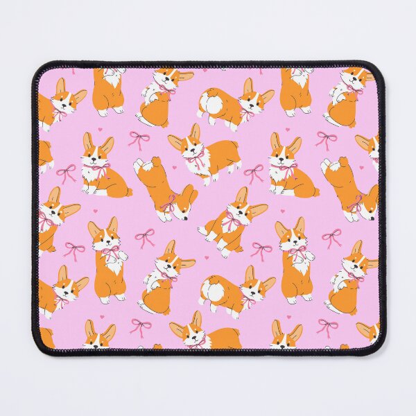 Item preview, cute corgi dogs with bows on their necks designed and sold by burbura.