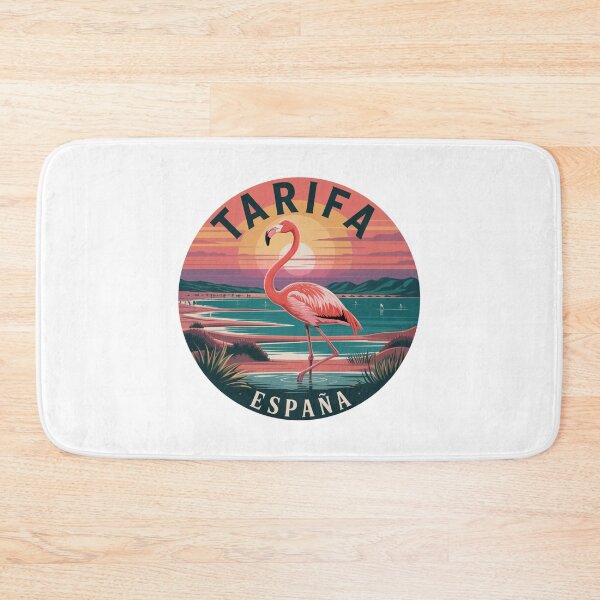Item preview, Tarifa Spain Flamingo Sunset Windsurf Illustration designed and sold by CircinusStore.
