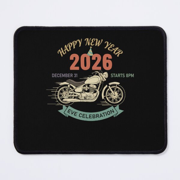 Item preview, Happy New Year 2026 Eve Celebration Motorcycle designed and sold by LuminOrb.