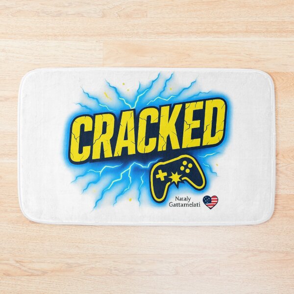 Item preview, Cracked Gaming Power Logo designed and sold by natalygattamelati.
