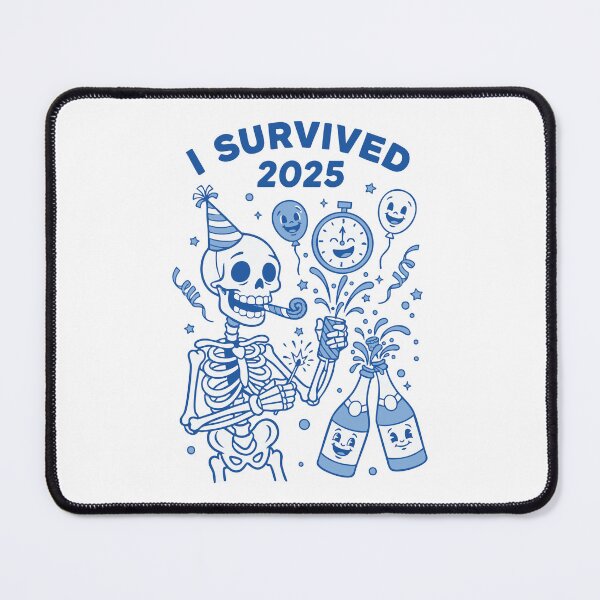 Item preview, I Survived 2025 Skeleton Celebration Fun designed and sold by LuminOrb.