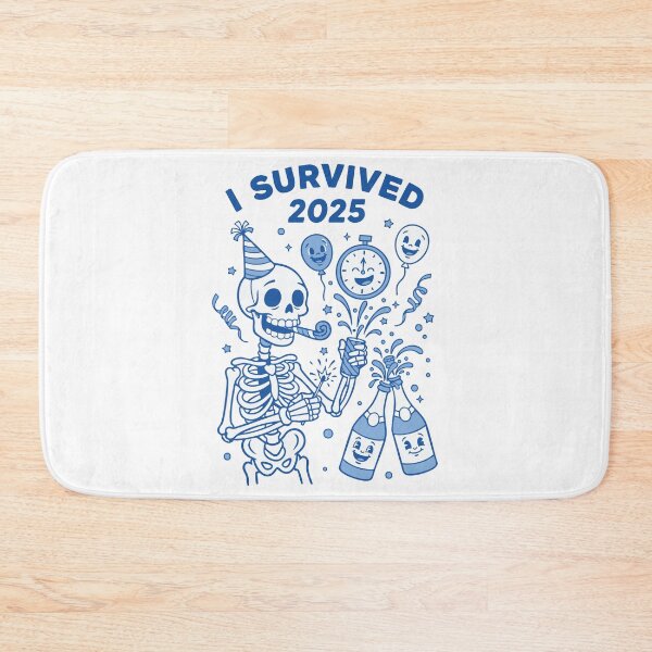 Item preview, I Survived 2025 Skeleton Celebration Fun designed and sold by LuminOrb.