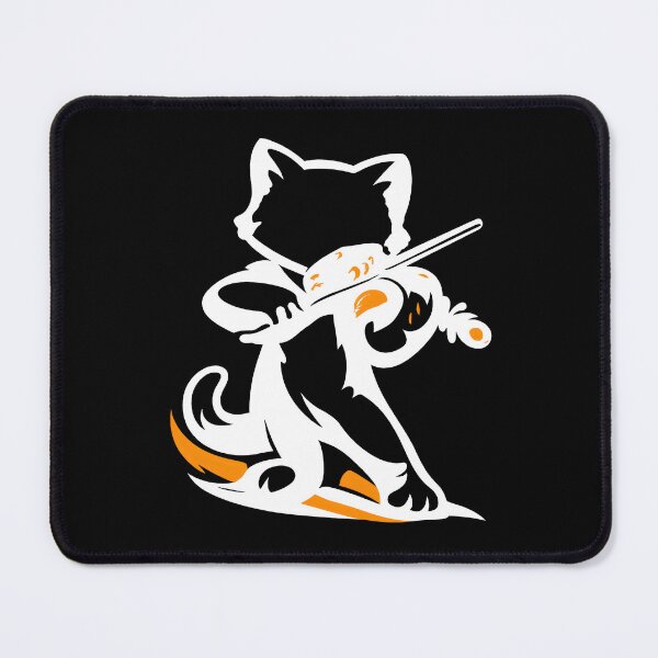 Item preview, Cat Violin Minimalist Music Illustration for Art Lovers designed and sold by ZuToMi.