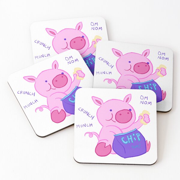 Item preview, Chip Hog Heaven: Crunch Munch Om Nom Pig designed and sold by KatelynMitalski.