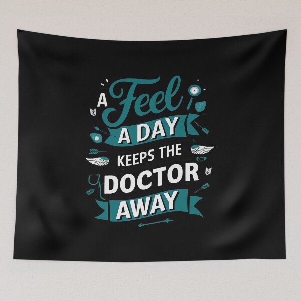 Item preview, A Feel A Day Keeps The Doctor Away Ovarian Cancer Awareness designed and sold by KonopikaaArt.