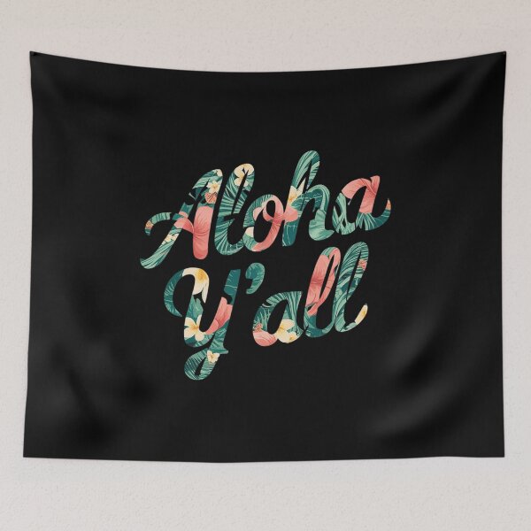 Item preview, Aloha Y'all Ukulele Frangipani Flower Pattern Hawaiian designed and sold by KonopikaaArt.