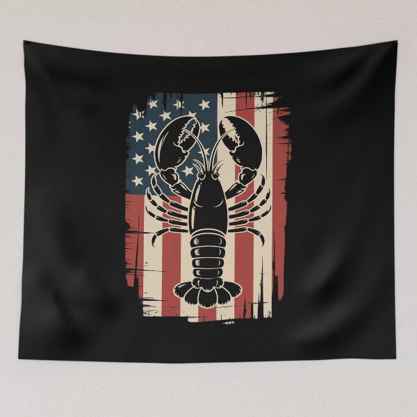 Item preview, Crawfish American Flag Proud USA Patriot Crawfish designed and sold by FluoroWave.