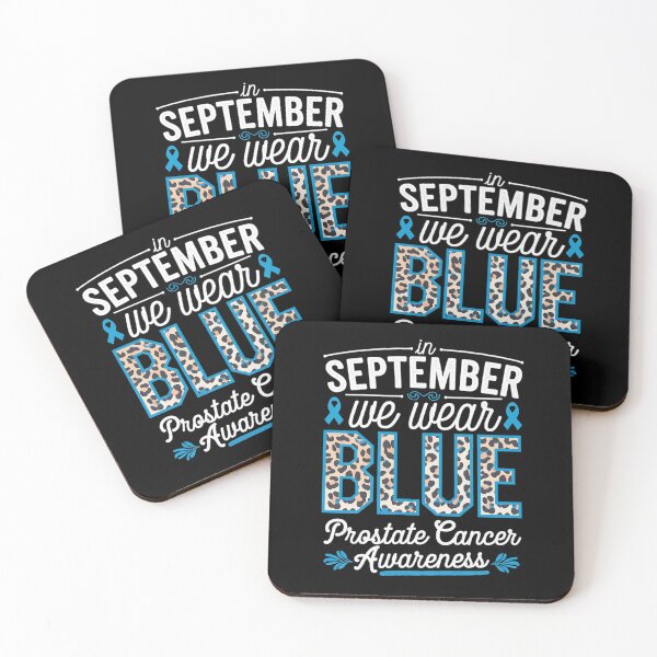 Item preview, Boho Leopard September Wear Blue Prostate Cancer Awareness designed and sold by KonopikaaArt.