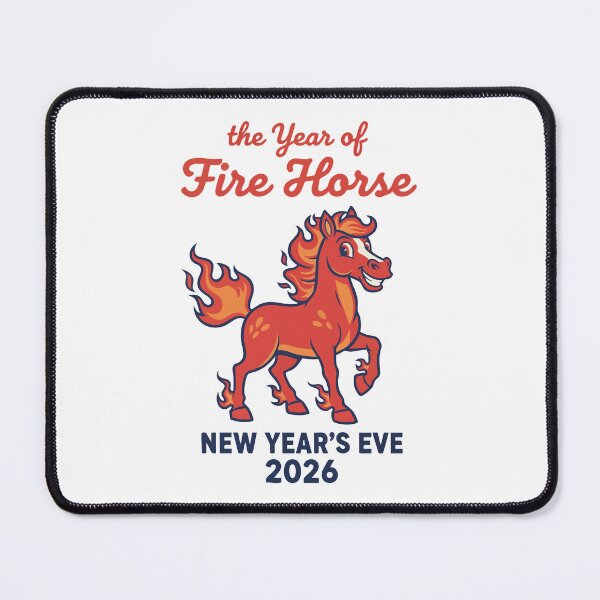 Item preview, The Year of Fire Horse New Year's Eve 2026 designed and sold by LuminOrb.
