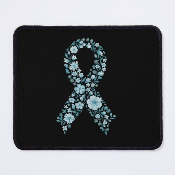 Item preview, Cancer Survivor Gift Teal Ribbon Ovarian Cancer Awareness designed and sold by KonopikaaArt.