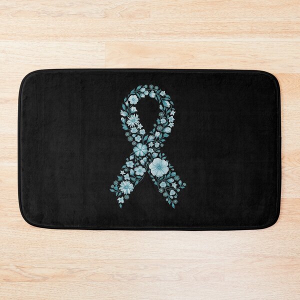 Item preview, Cancer Survivor Gift Teal Ribbon Ovarian Cancer Awareness designed and sold by KonopikaaArt.