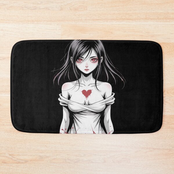 Item preview, Creepy Girl Horror Gothic Bloody Heart designed and sold by FluoroWave.