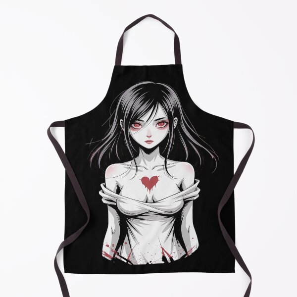 Item preview, Creepy Girl Horror Gothic Bloody Heart designed and sold by FluoroWave.
