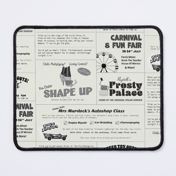Item preview, Grease Rydell High Newspaper Small Ads designed and sold by Emsimonsen.