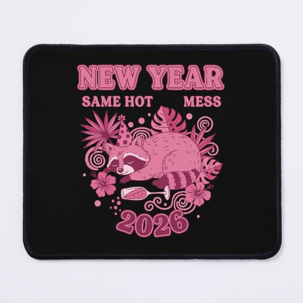Item preview, New Year Same Hot Mess 2026 Celebration designed and sold by LuminOrb.