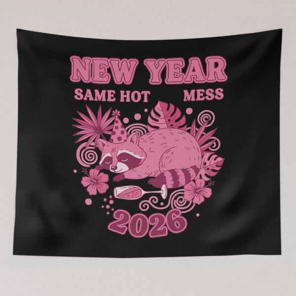 Item preview, New Year Same Hot Mess 2026 Celebration designed and sold by LuminOrb.