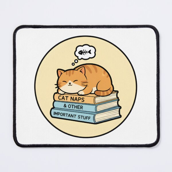 Item preview, Cat Naps and Other Important Stuff designed and sold by Bright Vibe Designs.