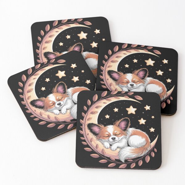 Item preview, Crescent Moon Papillon Dog Continental designed and sold by FluoroWave.