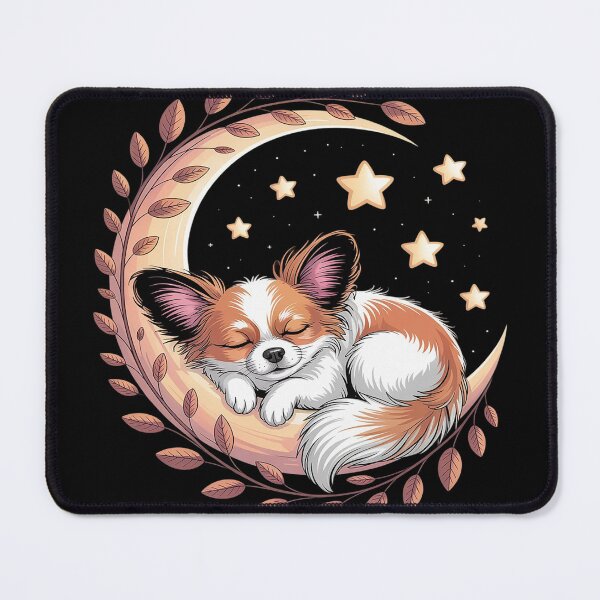 Item preview, Crescent Moon Papillon Dog Continental designed and sold by FluoroWave.