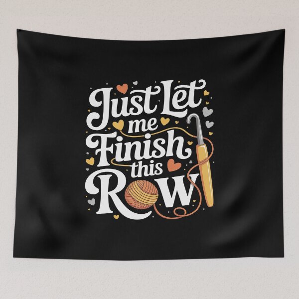 Item preview, Crochet Lover Just Let Finish Row Funny Crochet designed and sold by FluoroWave.