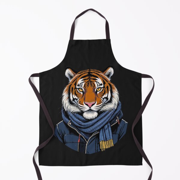 Item preview, Tiger Winter Street Style | Cool Urban Tiger in Jacket & Scarf designed and sold by ColorSplash123.