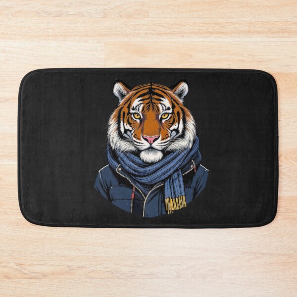 Item preview, Tiger Winter Street Style | Cool Urban Tiger in Jacket & Scarf designed and sold by ColorSplash123.