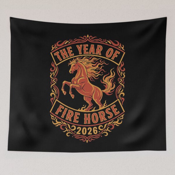Item preview, The Year Of Fire Horse 2026 Celebration Design designed and sold by LuminOrb.