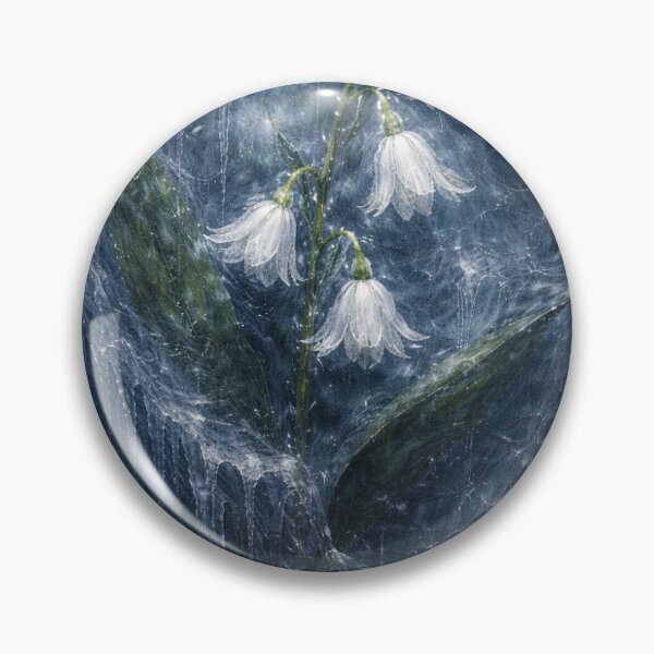 Item preview, Frozen Bellflowers – Icebound Botanical Gothic Art designed and sold by TMD167207.