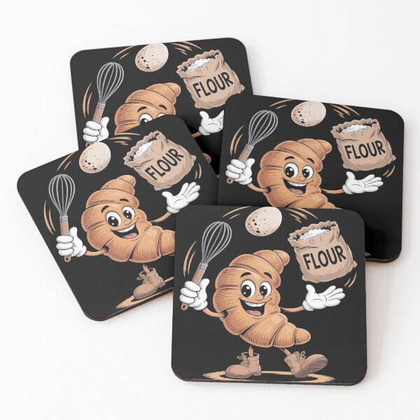 Item preview, Croissant Juggling Eggs Flour and Whisk Funny designed and sold by FluoroWave.