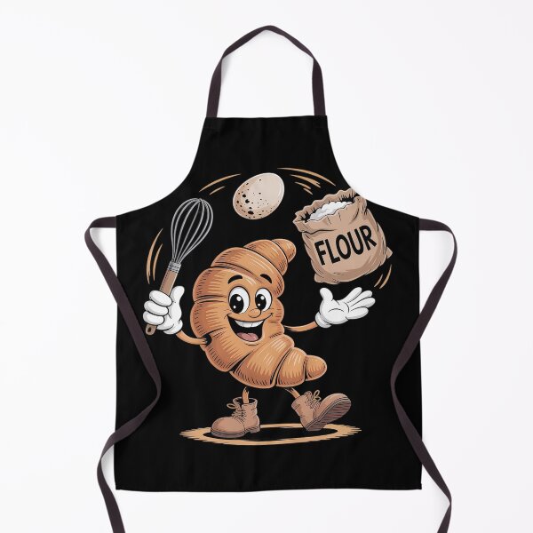 Item preview, Croissant Juggling Eggs Flour and Whisk Funny designed and sold by FluoroWave.