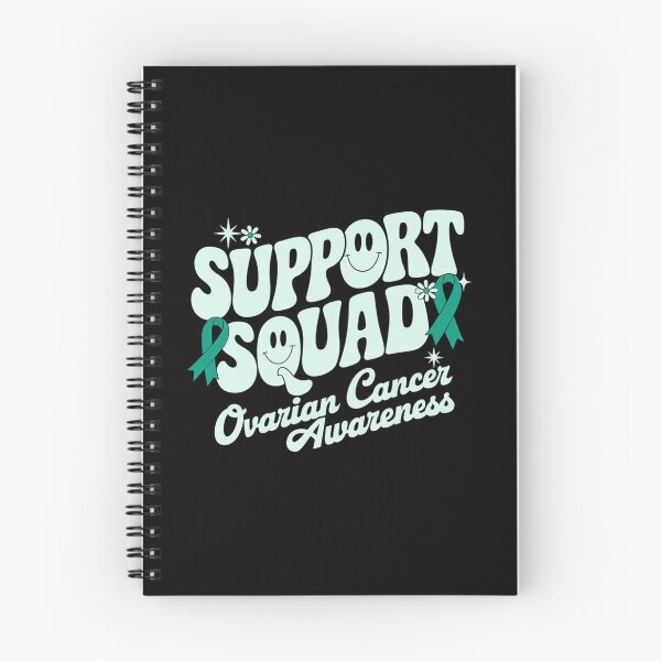 Item preview, Groovy Support Squad Teal Ribbon Ovarian Cancer Awareness designed and sold by KonopikaaArt.