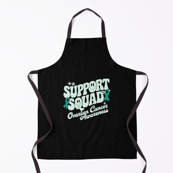 Item preview, Groovy Support Squad Teal Ribbon Ovarian Cancer Awareness designed and sold by KonopikaaArt.