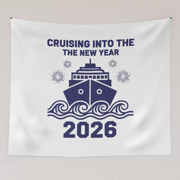 Item preview, Cruising Into The New Year 2026 Celebration designed and sold by LuminOrb.