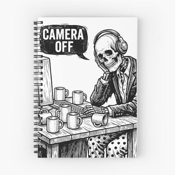 Item preview, Camera Off - Funny Remote Work Skeleton designed and sold by WojcikDesigners.