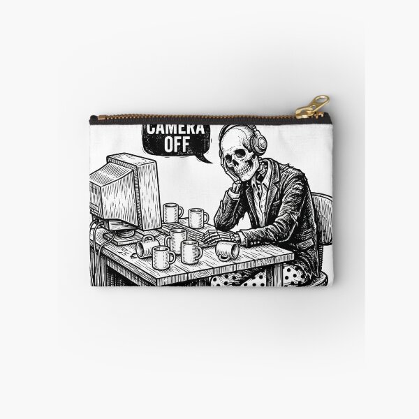 Item preview, Camera Off - Funny Remote Work Skeleton designed and sold by WojcikDesigners.