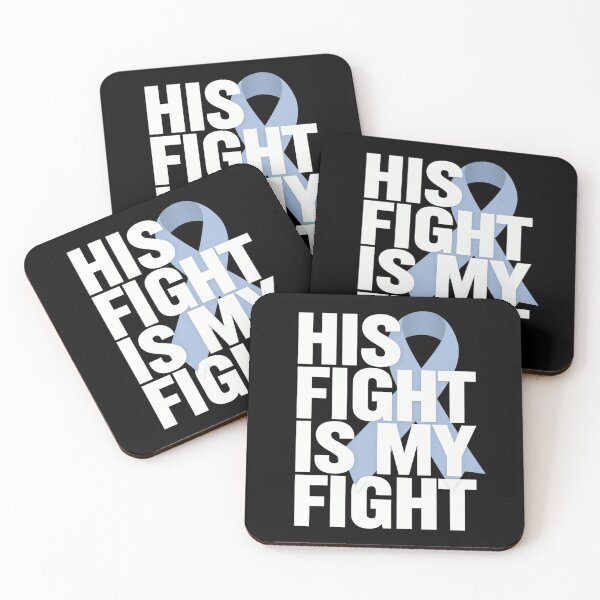 Item preview, His Fight Is My Fight Light Blue Ribbon Prostate Cancer designed and sold by KonopikaaArt.