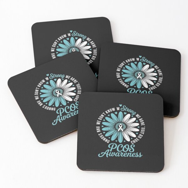 Item preview, Motivational PCOS Awareness Sunflower Ribbon Teal Support designed and sold by TAYLOROUSDALE.
