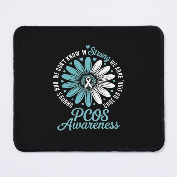 Item preview, Motivational PCOS Awareness Sunflower Ribbon Teal Support designed and sold by TAYLOROUSDALE.