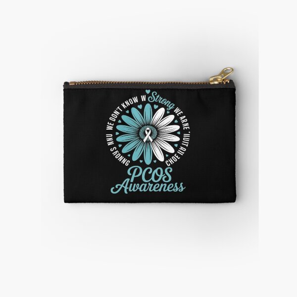 Item preview, Motivational PCOS Awareness Sunflower Ribbon Teal Support designed and sold by TAYLOROUSDALE.