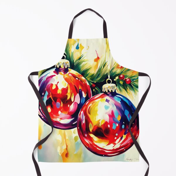Artikelvorschau, Leuchtend rote und blaue Weihnachtskugeln entworfen und verkauft von ByNicoleSara.