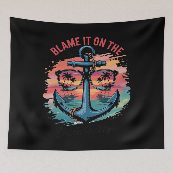 Item preview, Cruise Trip Cruising Family Blame It On The Drink Package designed and sold by FluoroWave.