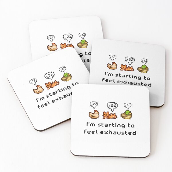 Item preview, I'm Starting feel exhausted Chicken Cat Duck designed and sold by FmStyleArt.