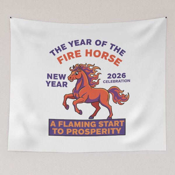 Item preview, Year Of The Fire Horse 2026 New Year Celebration designed and sold by LuminOrb.